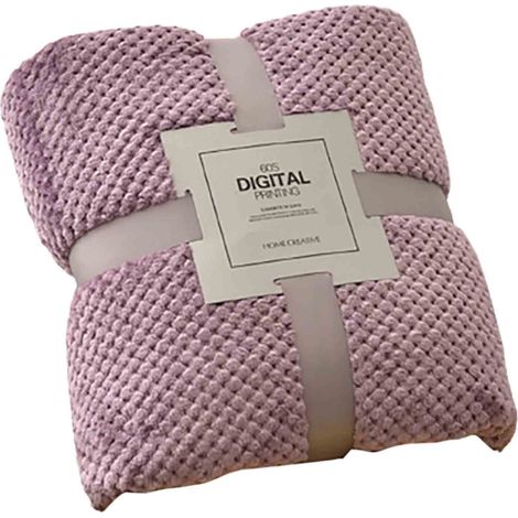 Couverture Polaire - 100 % Polyester Microfibre - 100 x 150 cm - Pour Canapé Lit Chambre Voiture Camping - 1 Pièce (1/2)