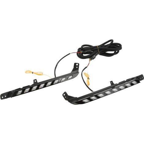 12V LED feux de jour Streamer double couleur conduite voiture lumière remplacement pour Hilux 2020 + (1/4)