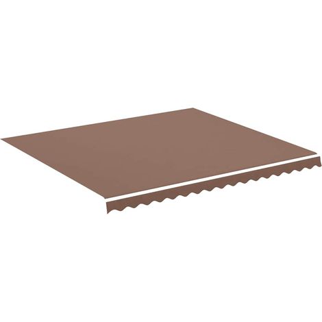 Tessuto di Ricambio per Tenda da Sole Marrone 4x3,5 m (1/4)