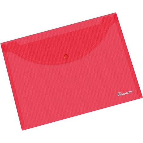 Pochette A4, rouge transparent