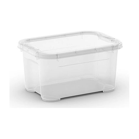 contenitore con coperchio trasparente keter "tbox xxs" in plastica 26x18x14 cm