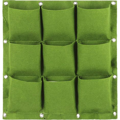Bolsas de cultivo para plantas montadas en la pared, macetero decorativo para patio, jardín y hogar, protección para plantas