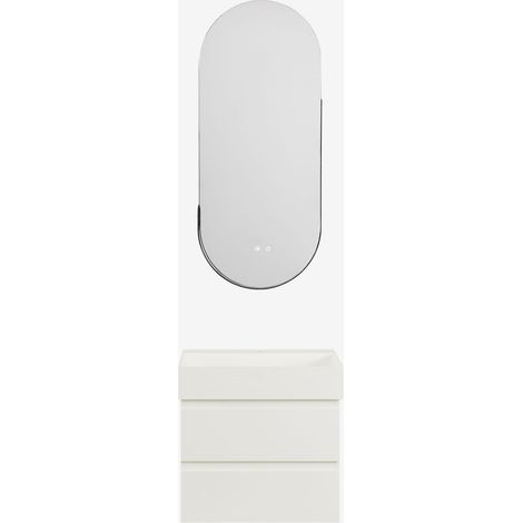 Conjunto de mueble de baño en madera y chapa de fresno con lavabo integrado Ona SKLUM              (1/5)