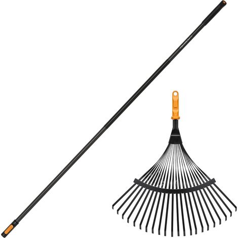 Testina per rastrello per foglie FISKARS ONECLICK 42 cm + manico 161 cm