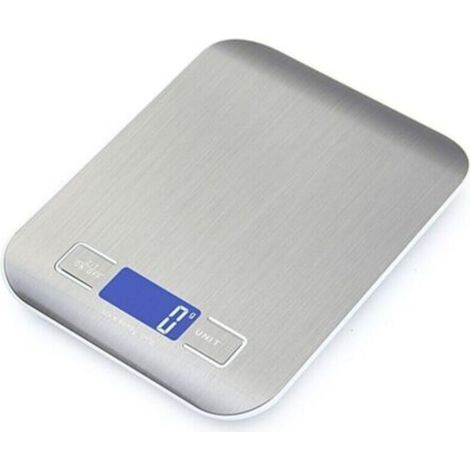 Balance de cuisine électronique de haute précision, 5000 g/1 g, avec écran LCD rétroéclairé, adaptée à la transformation des aliments (1/4)