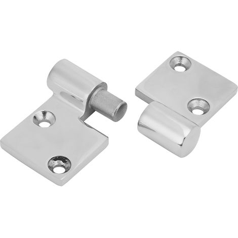 Charnière inox marine 90x38mm, lot de 2 pour bateau, paumelles démontables gauche/droite pour pont (1/4)