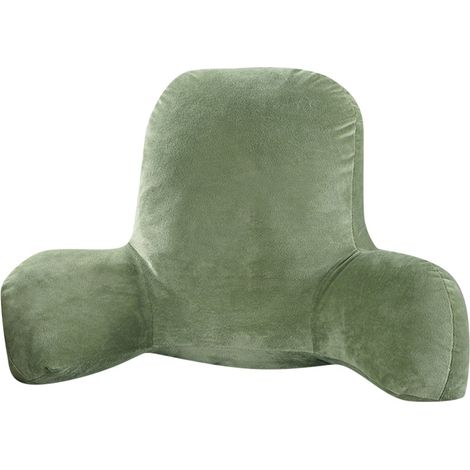1 Almohada de lectura, espuma viscoelástica triturada, reposabrazos integrados, soporte lumbar, sala de estar/dormitorio (1/5)