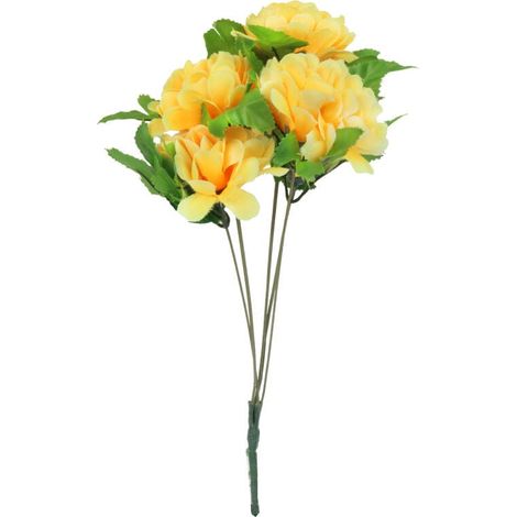 Strauß aus 5 gelben Chrysanthemen (1/2)