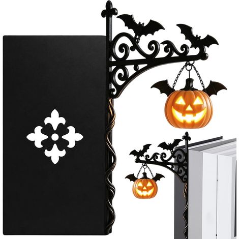 Mini Lanternes LED Citrouille, Lampes Décoratives Vintage pour Bibliothèque, Étagère, Table de Chevet, Salon, Chambre et Halloween (1/5)