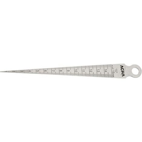 GALGA CONICA PARA MEDICION DE RANURAS HASTA 15MM 150MM - ACHA