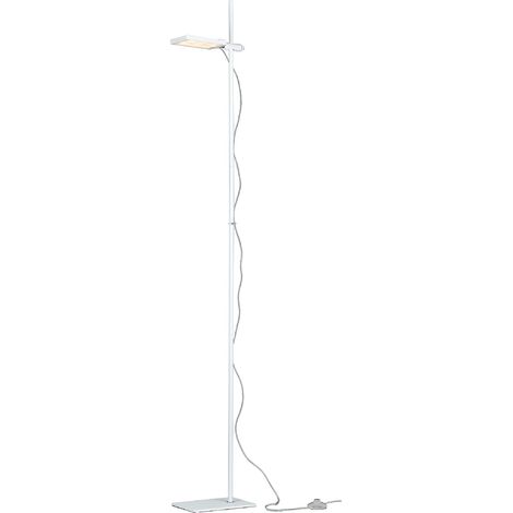 "Piantana LED BOOK in alluminio bianco con diffusore orientabile 18W 3200K"