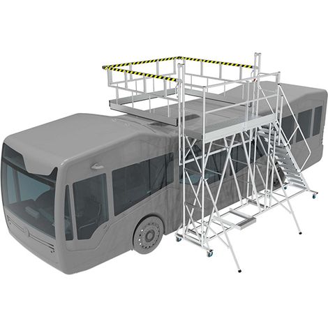 Plateforme maintenance toiture camion - Hauteur Plate-forme : 2,63 m - PMTC
