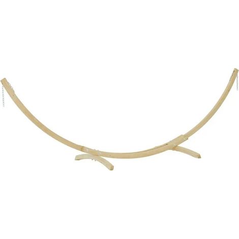 Support hamac en bois épicéa imperméabilisé – Dimensions 358 x 113 x 105 cm – Charge maximale 120 kg – Pour hamacs 270 à 320 cm – Amazonas
