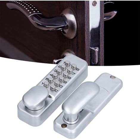 Serrature meccaniche a combinazione impermeabili in lega di zinco, 142x42 mm, serie Pro antieffrazione per porte di uffici e appartamenti, codice univoco da 1 a 11 cifre, pannello nero, facile install (1/4)