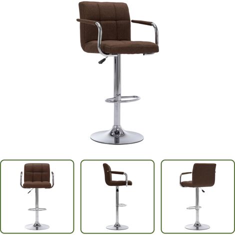 Chaise de bar en tissu - Chaise de bar Marron Tissu (1/5)