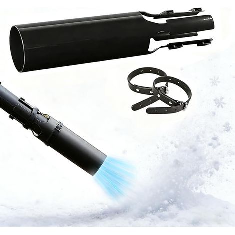 Souffleur d'air - Amplificateur de puissance éolienne pour souffleur à feuilles - Extension de buse turbo - Embout de souffleur avec cordon de serrage - Embout universel pour une buse de moins de 7 cm (1/5)