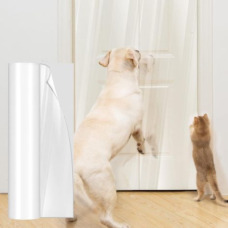 1 - Ruban De Protection - Film Anti-Rayures - Pour Meubles Et Portes - Transparent Résistant À L&39usure - Pour Chats Et Chiens - 800x43cm (1/5)
