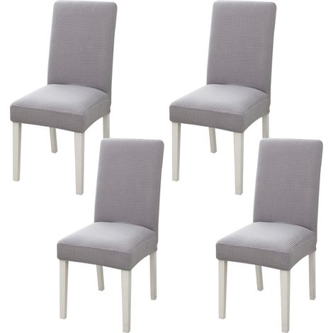 Housse De Chaise - Extensible Polyester Et Spandex - Pour Salle À Manger Restaurant Maison - Lot De 4 (1/5)