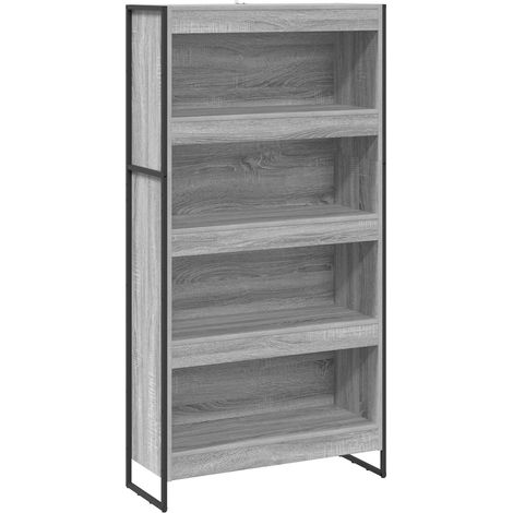 Maison Exclusive - Armadio per Libri 2 pcs Grigio Sonoma 80 x 30 x 155 cm
