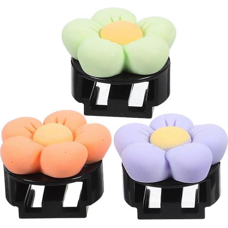 Lot de 3 clips de ventilation en forme de fleur pour voiture, désodorisant pour voiture, décoration intérieure (1/5)