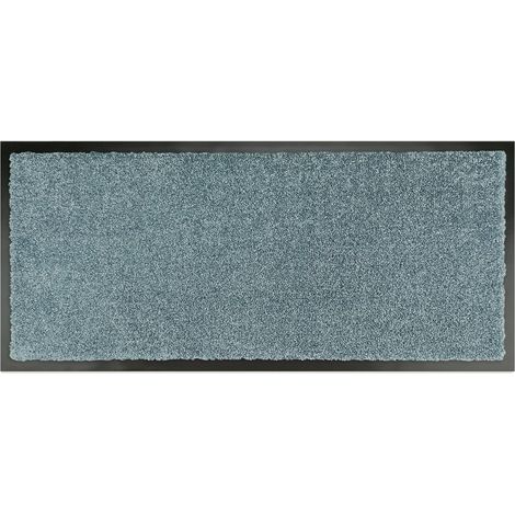 WOHNDIRECT Tapis de sol pour l'intérieur et l'extérieur TÜRMATTE - 1 pièce 58x180 cm, gris