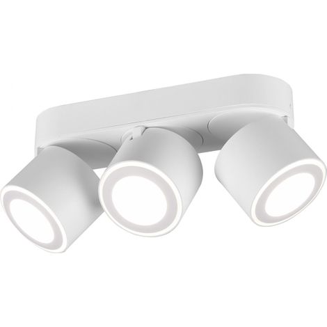 Plafón 3 Spot Doble Led Emisión L27 cm Taurus White Trio Lighting (1/5)