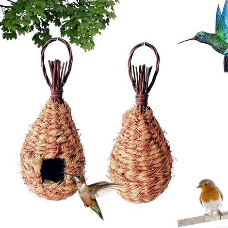 Nid Oiseau, Maison de Nid de Colibri, 2 Pièces, 22 x 11.5 Cm (1/5)