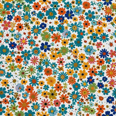 Tela decorativa para exteriores Oxford - Motivo floral I DX5549 (1/5)