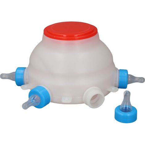 Seau d'alimentation pour agneaux, distributeur automatique de lait pour animaux, biberon portable pour brebis et porcelets, dispositif d'allaitement pour la ferme (1/5)