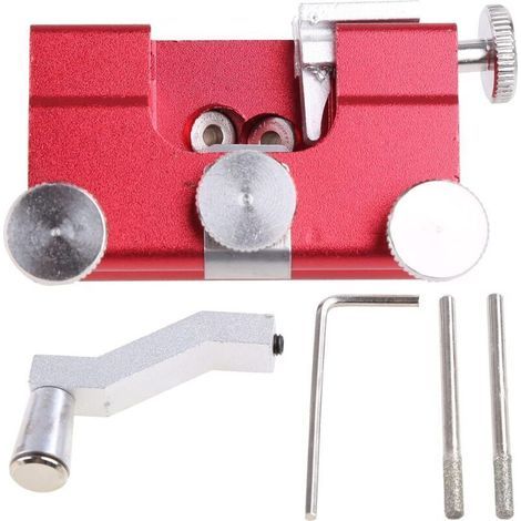 Affûteuse de chaîne facile et rapide - Kit d'affûtage de chaîne - Table d'affûtage - Résistante à la rouille - Alliage d'aluminium - Table d'affûtage portable (1/4)