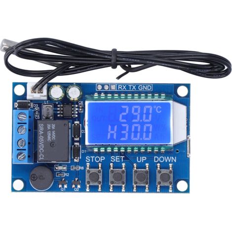 Controlador digital de temperatura para calefacción y refrigeración – módulo XYT01, voltaje CC 6–30 V, alta precisión