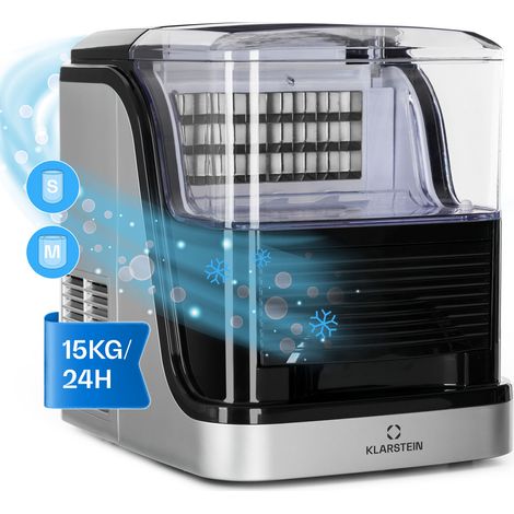 Kristall Machine à glaçons Glace cristal 2 tailles Réservoir d'eau de 2,5 L