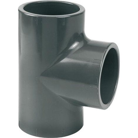 Té égal PVC pression 90° Ø 63 mm - Fitt - Té égal PVC pression 90° Ø 63 mm - Fitt (1/4)