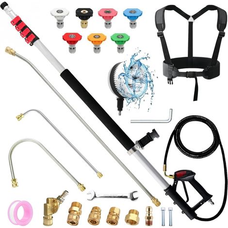 Adaptateur de lave-pression pour Karcher - M22 14mm Coupleur de tuyau Connecteur de tuyau de connexion rapide pour Karcher K2 K3 K4 K5 K6 K7