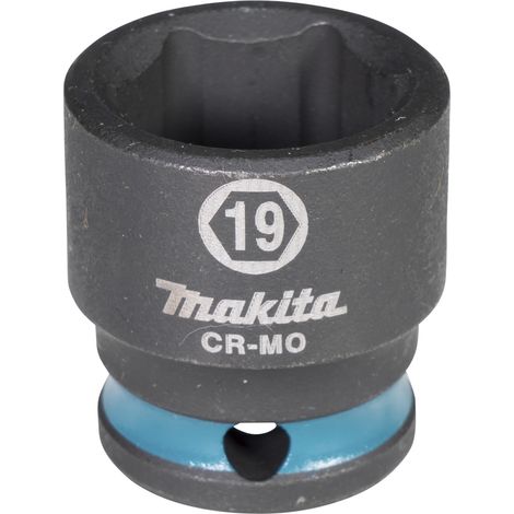 Makita E-16003 Steckschlüssel 3/8" SW19 Impact Black kurz (1/4)