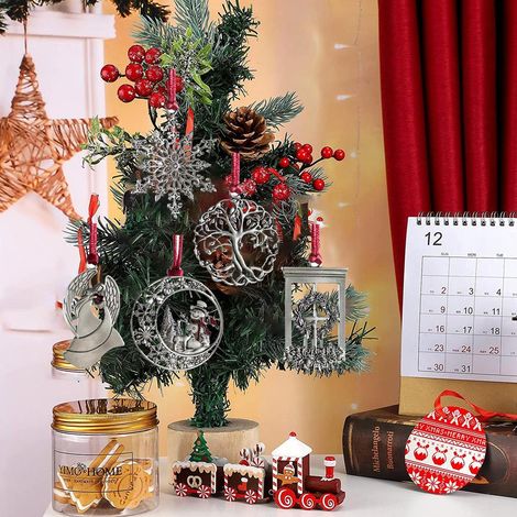 Weihnachtsbaum-Anhänger aus Zinnmetall zum Selbermachen – Dekoration für Weihnachtsbaumpartys und Zuhause (1/5)