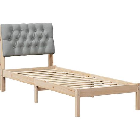 Maison Exclusive - Estructura de Cama con Cabecera Tapizada Marró