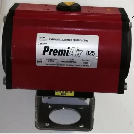 Tyco PRA02501XX0PM00 Actionneur pneumatique double effet - régulateur débit