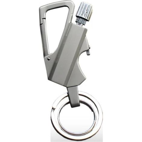 Allumette Permanente - Briquet Allume-Feu Magnésium - Ouvre-Bouteille Porte-Clés - Pour Survie Extérieure - 1 Pièce (1/5)