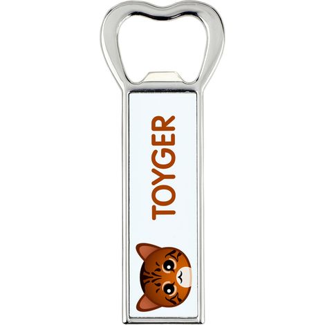 Apribottiglie Toyger cat con grafica e scritta del marchio Art-Dog (1/5)