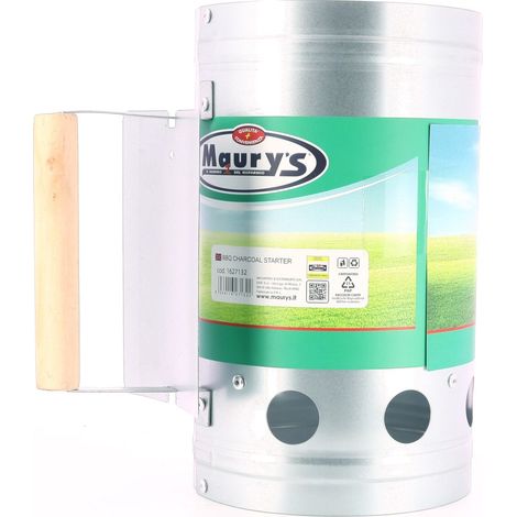 MAURY'S CIMINIERA GRILL ACCENDI CARBONELLA IN ACCIAIO
