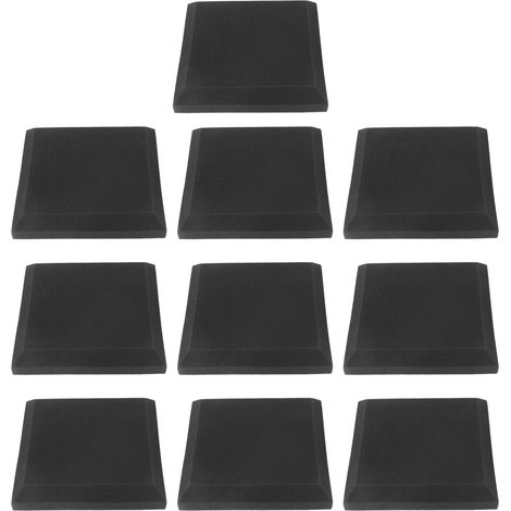 10 Panneaux Acoustiques en Mousse Insonorisante Couleur Gris Ignifuge Douce Absorption Sonore (1/5)