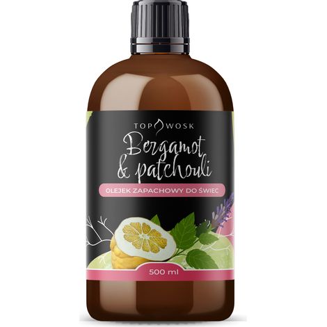 Olio profumato al bergamotto e patchouli 500 ml