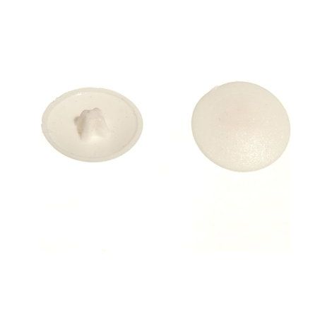 One Stop DIY Lot de 24 capuchons pour vis cruciformes Pozi Blanc
