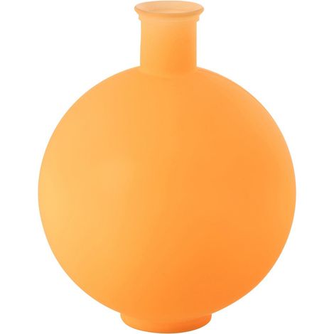 Vase Ball en Verre "Neon" 44cm Orange