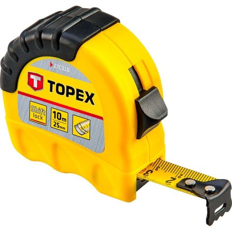 Cinta métrica Topex de 10 m (acero, profesional)