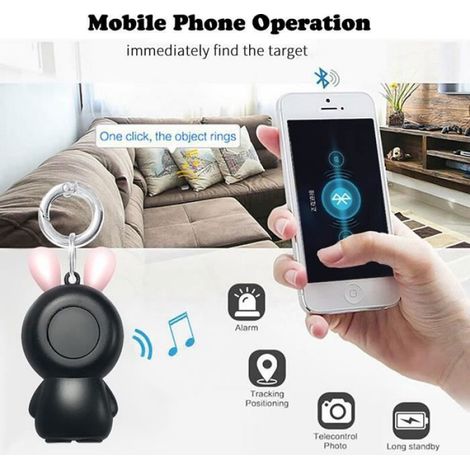1 Mini traceur GPS Bluetooth localisateur de clé dispositif d'alarme sans fil multicolore pour objets personnels (1/3)
