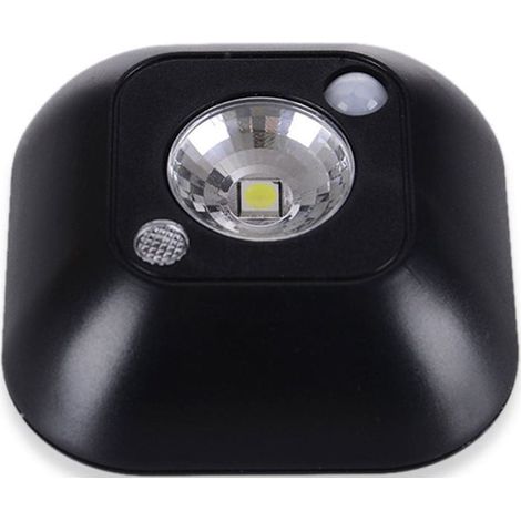 Night Light - PIR Motion Sensor - Wireless LED Cabinet Wardrobe Wall Lamp - 70 x 70 x 22 mm - 0.5 W - Plastic - Multicolor - 1 Unit (1/4)