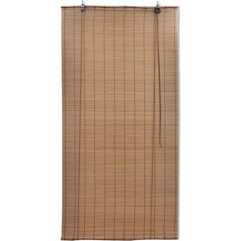 Store roulant en bambou 150 x 160 cm marron – Lattes tissées pour filtration lumière – Entretien facile avec chiffon – Couvre-fenêtre décoratif – Inlife (1/5)