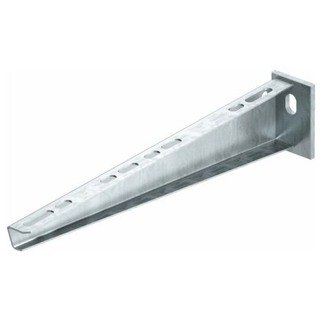 OBO Bettermann Voladizo de pared y poste con placa de cabeza soldada B110mm Acero cincado por inmersión en caliente, 6420656